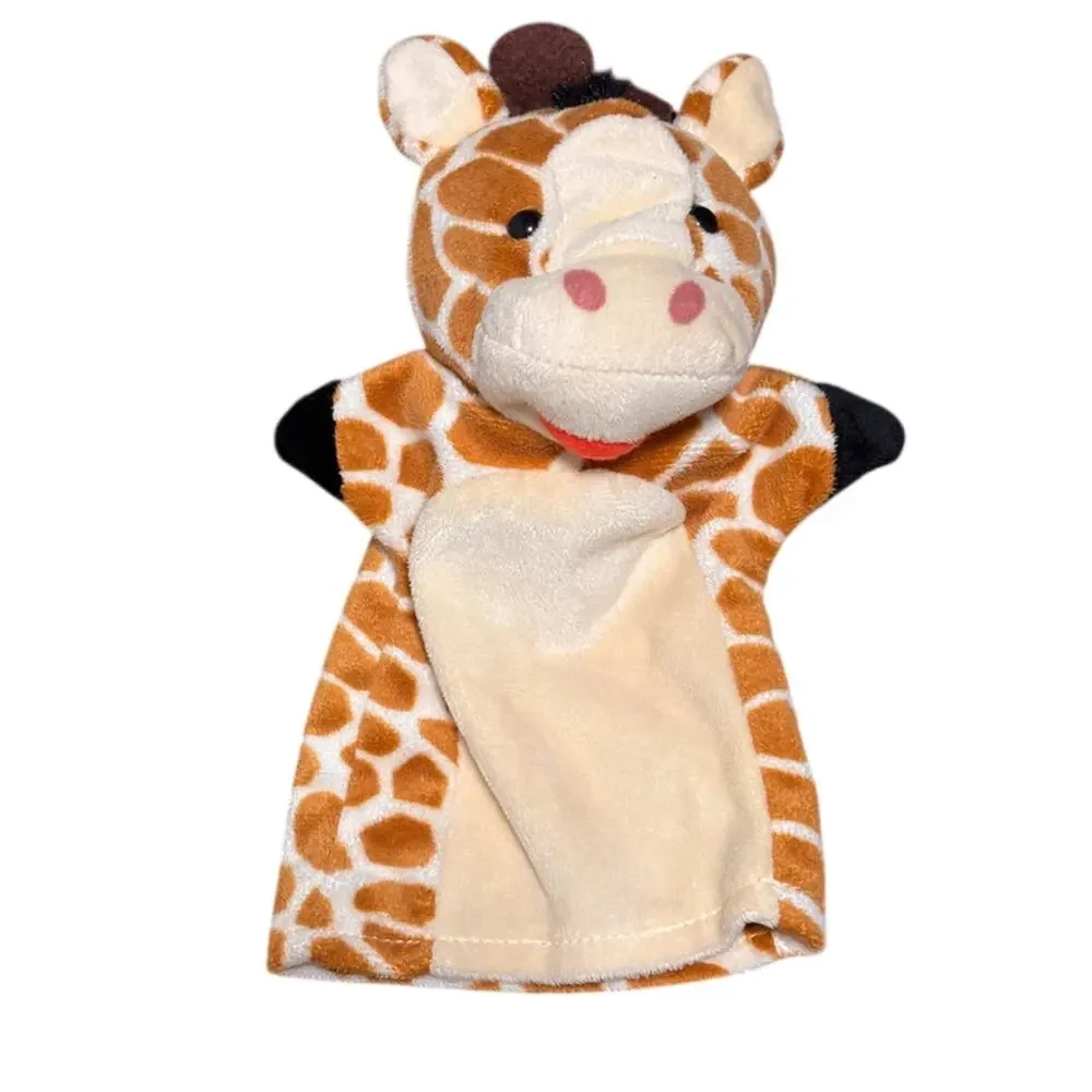 Giraffe Hand Puppet Plush About 10” Melissa And Doug Puppet Show Story Time Use